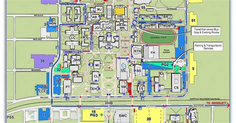 University Of Memphis Campus Map Metro Map