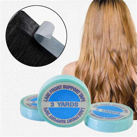 3 Piece Double Side Tape Adhesive Remover Hair Lace Wig Glue 3yards
