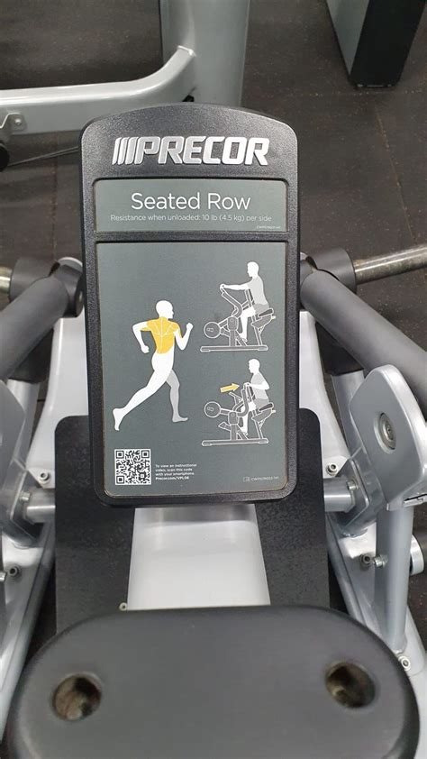 Precor Discovery Plated Loaded Seated Row Gym Solutions