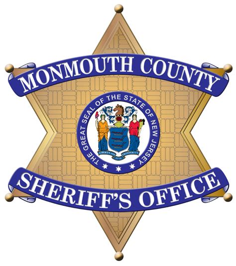 Monmouth County Sheriffs Office Logo Sheriffs Association Of New Jersey