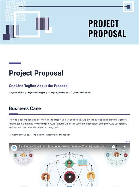 Project Proposal Template Bitai Document Collaboration Document