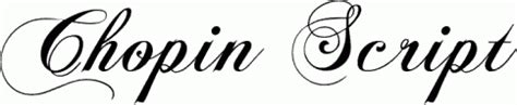 Chopin Script free font download