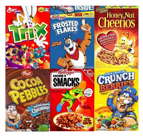 Printable Pictures Of Cereal Boxes Design A Vector Themed Cereal Box
