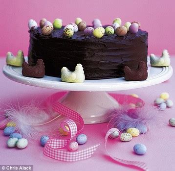 Try one of these fun easter egg hunts instead! Recipe Annie Bell's Layered Easter Gateau - mydish