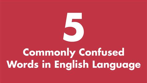 5 Commonly Confused Words In English Language Bivent Education