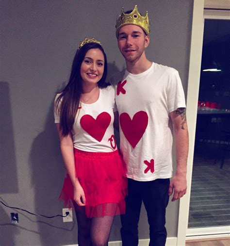 King And Queen Of Hearts Halloween Costume Diy Halloween Couples Costum Cute Halloween