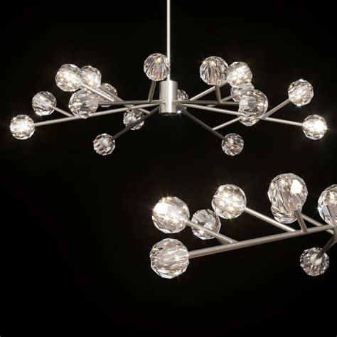 18 companies | 54 products. RH BOULE DE CRISTAL ROUND CHANDELIER 60 Nickel 3D model