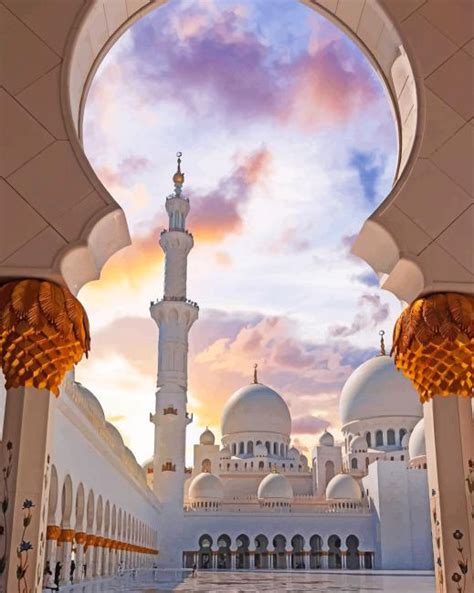 Dubai Sheikh Zayed Mosque Paint By Numbers Num Paint Kit