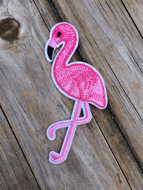 Flamingo Patch Vintage Embroidered Patch Bird Patch Patch 