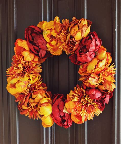 Autumn Floral Wreath Project A Beautiful Mess