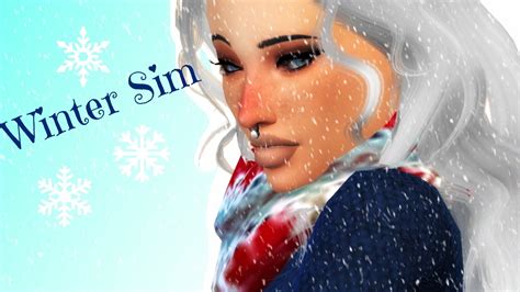 Sims 4 Cas Winter Inspired Sim Youtube