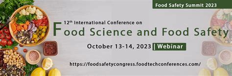 Food Safety Summit Food Conference Food Safety Congress Food