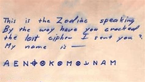 Zodiac Killers Final Two Messages May Have Been Decoded And His