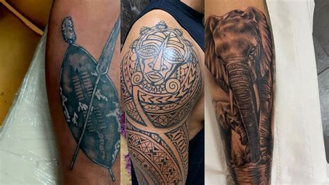African Warrior Tattoo Ideas Photos