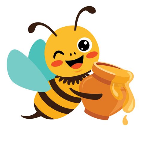 ilustración de dibujos animados de una abeja 13537036 Vector en Vecteezy