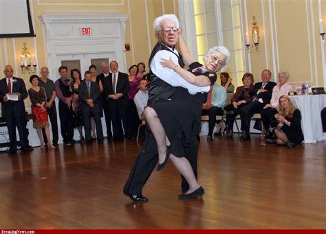 True Love Elderly Couple Fancy Dancing Dance Shall We Dance Swing
