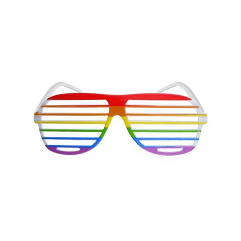 Shutter Rainbow Pride Glasses Adult Extravaganza