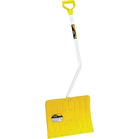 Yeoman 18 In Aluminum Snow Shovel With Steel Wear Strip And 40 In