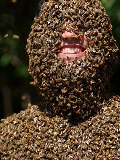 A Man Covered In Tens Of Thousands Of Bees Extraordinary Individuals Video