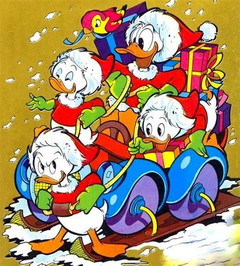 ♥ Donald And Friends ♥ Christmas Comics Disney Duck Cartoon Art
