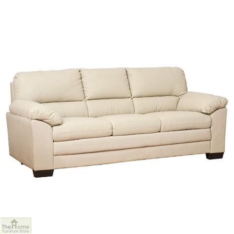 Toledo Leather 3 Seat Sofa Bed | The Home Furniture Store