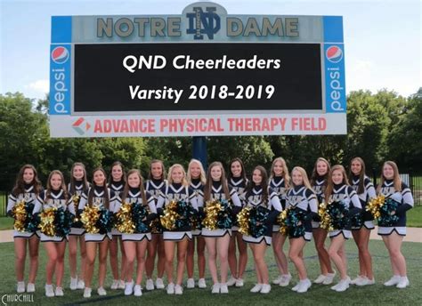 Cheerleaders Quincy Notre Dame