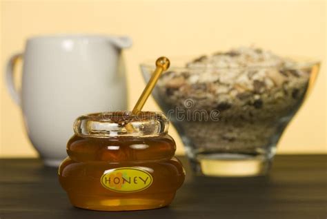 Honey Pot Stock Photo Image Of Health Museli Pour Fruit 3303584