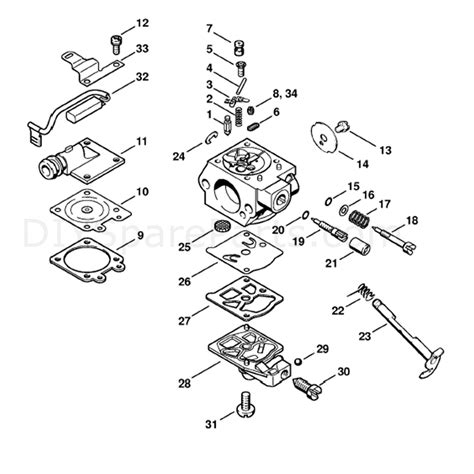 Stihl Ms 260 Chainsaw Ms260 D Parts Diagram Carburetor Wte 1