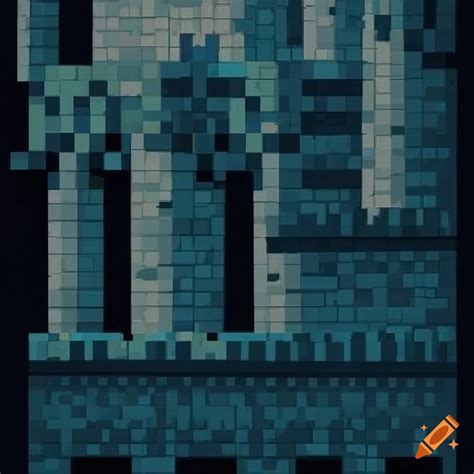 Pixel Art Texture Of A Castle Wall On Craiyon