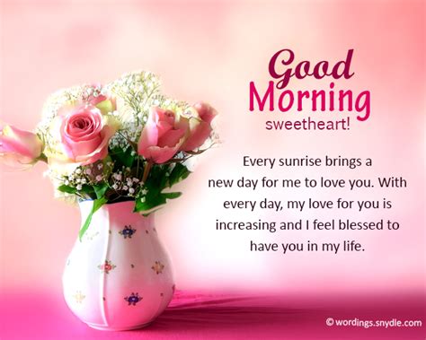Good Morning Wishes For Lover Wordings And Messages