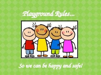 Playground Safety Rules PowerPoint by Lisa W. | Teachers Pay Teachers