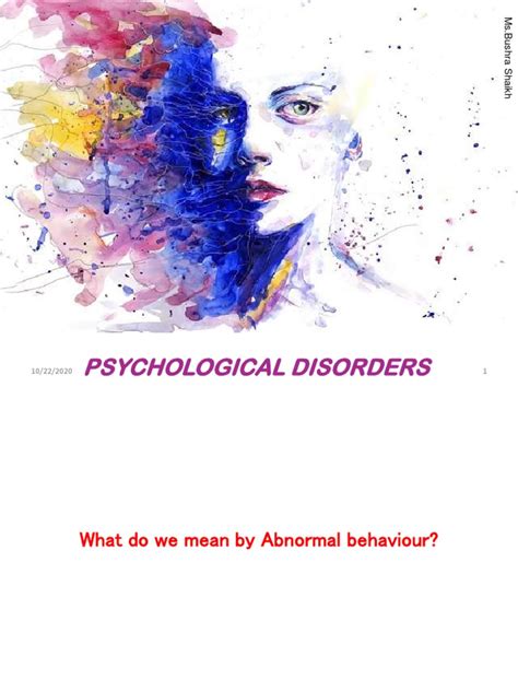 Psychological Disorders Pdf Mental Disorder Psychotherapy