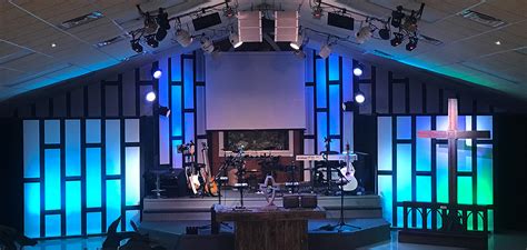 Coroplastered Walls Church Stage Design Ideas