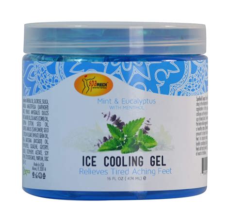 Ice Cooling Gel Spa Redi Mint And Eucalyptus 16 Oz Brenda Beauty Supply