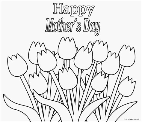 Flower Grandma Mothers Day Coloring Pages Happy Mothers Day Grandma