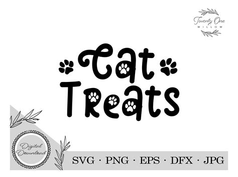 cat treats digital svg cat svg cat lover ts cat digital etsy