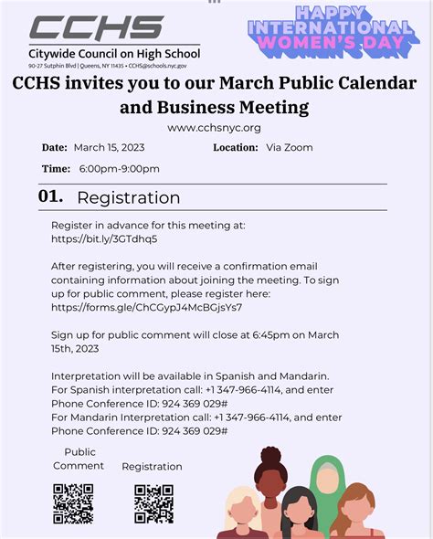 Join Citywide Council On High Schools In Our Calendar And Business