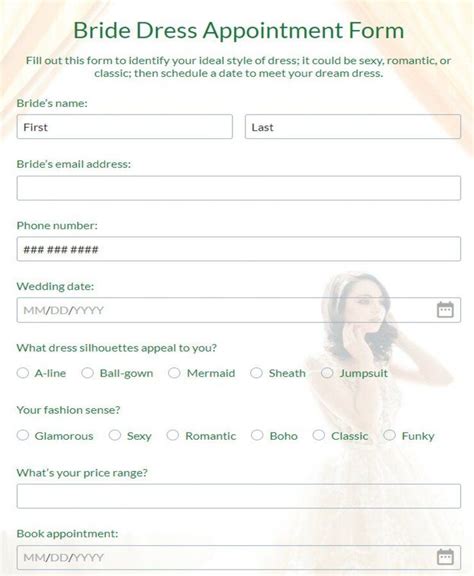 Bridal Consultation Form Makeup Saubhaya Makeup