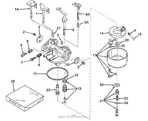 Parts Manual For Tecumseh Hm100 Carburetor