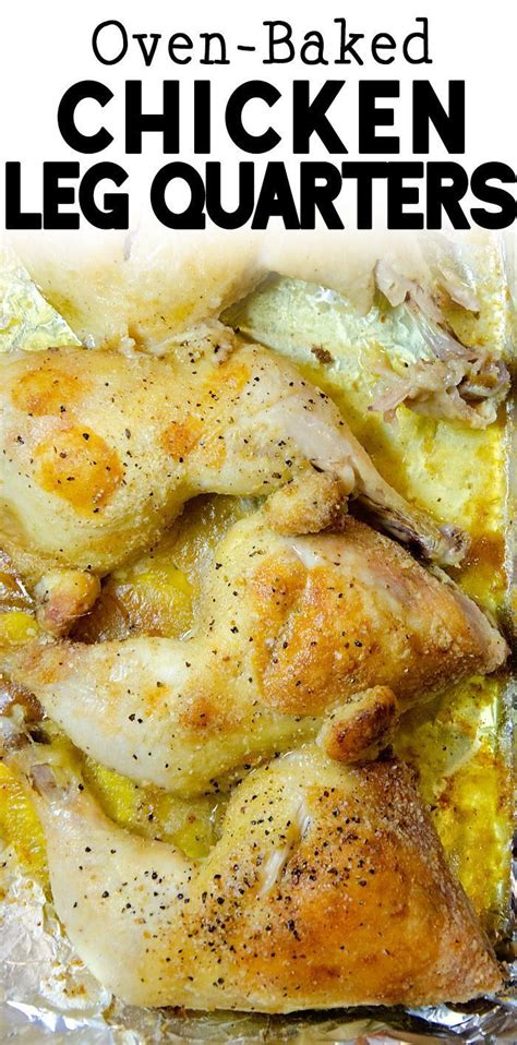Place on a greased sheet pan (covered with foil for easy cleanup, if desired) bake for 30 minutes, or until chicken is cooked throughout. How to bake Chicken Leg Quarters in the oven. in 2020 ...