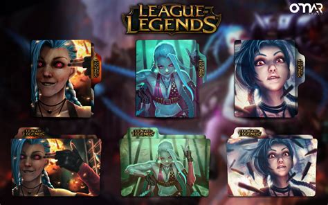 League Of Legends Jinx Folder Icon Pack 1 By Omarsedky On Deviantart