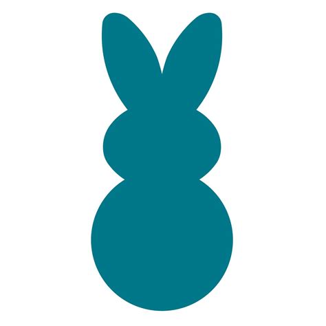 Rabbit-Bunny #5 | AccuCut | Rabbit silhouette, Easter peeps, Easter buckets