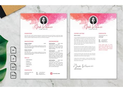 Cv Resume Fine Artist Profile Uplabs