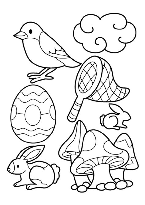 Coloriages de printemps filename coloring page free. Coloriage la Beauté du Printemps