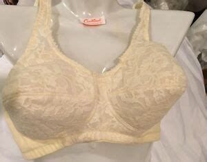 Active Bra Collection Size A Mastectomy W Double Pockets Ecru Lace