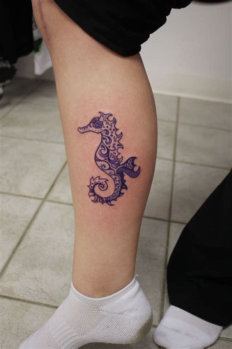 Seahorse Tattoo By Cye Delaney In Kamloops Bc
