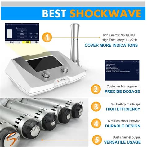 Gainswave Shockwave Li Eswt Machine Low Energy Defocused Extracorporeal Generated Shock Waves
