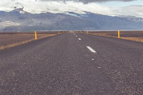 Premium Photo Endless Icelandic Highway