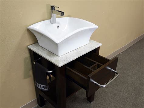 Check out our bathroom vanities selection for the very best in unique or custom, handmade pieces from our shops. 24.25" Clearwater Single Vessel Sink Vanity - Bathgems.com
