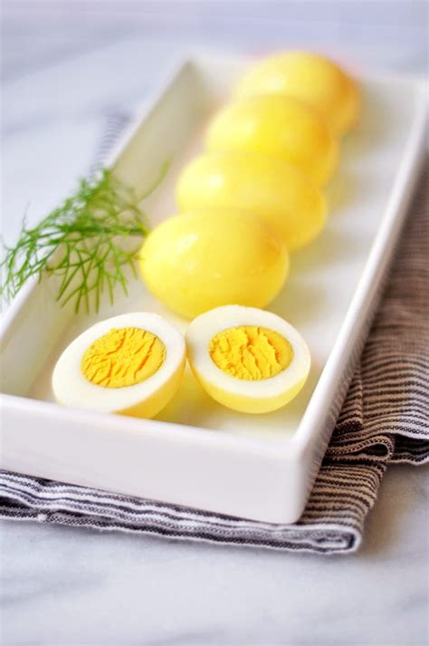Mustard And Turmeric Yellow Pickled Eggs Mighty Mrs Super Easy Recipes